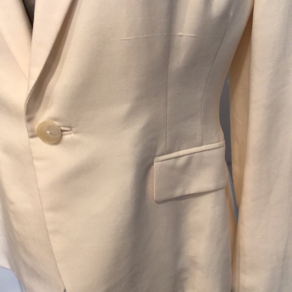 Ralph Lauren Black Label Ivory Silk Suit Jacket - Picture 3 of 12